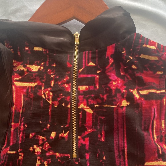 Worthington Halter tie sleeveless blouse in Medium size multi color - Picture 3 of 7